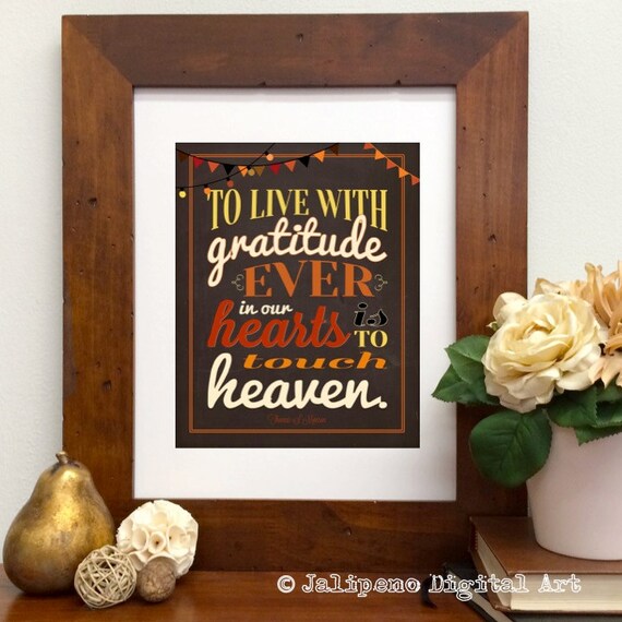 Items similar to President Thomas S. Monson Gratitude Printable Quote ...