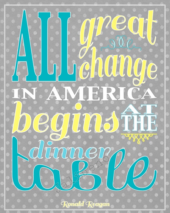Items similar to All Great Change Begins at the Dinner ... Items similar to All Great Change Begins at the Dinner ...