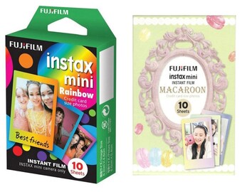 Fujifilm Fuji Instax Mini Picture Format Rainbow And Macaroon Etsy Ireland