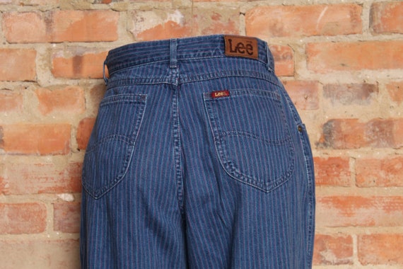 Vintage 80s Stripped Lee Jeans -SZ 28-Made in the… - image 1