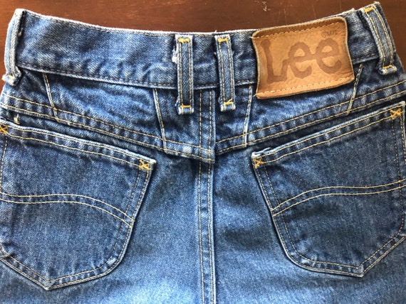 Vintage LEE Jeans-70s-80s- Made in the USA- sz 22 - image 9