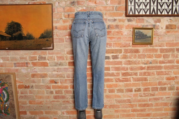 Vintage 70s Levi's White Tab Jeans-Made in the US… - image 5