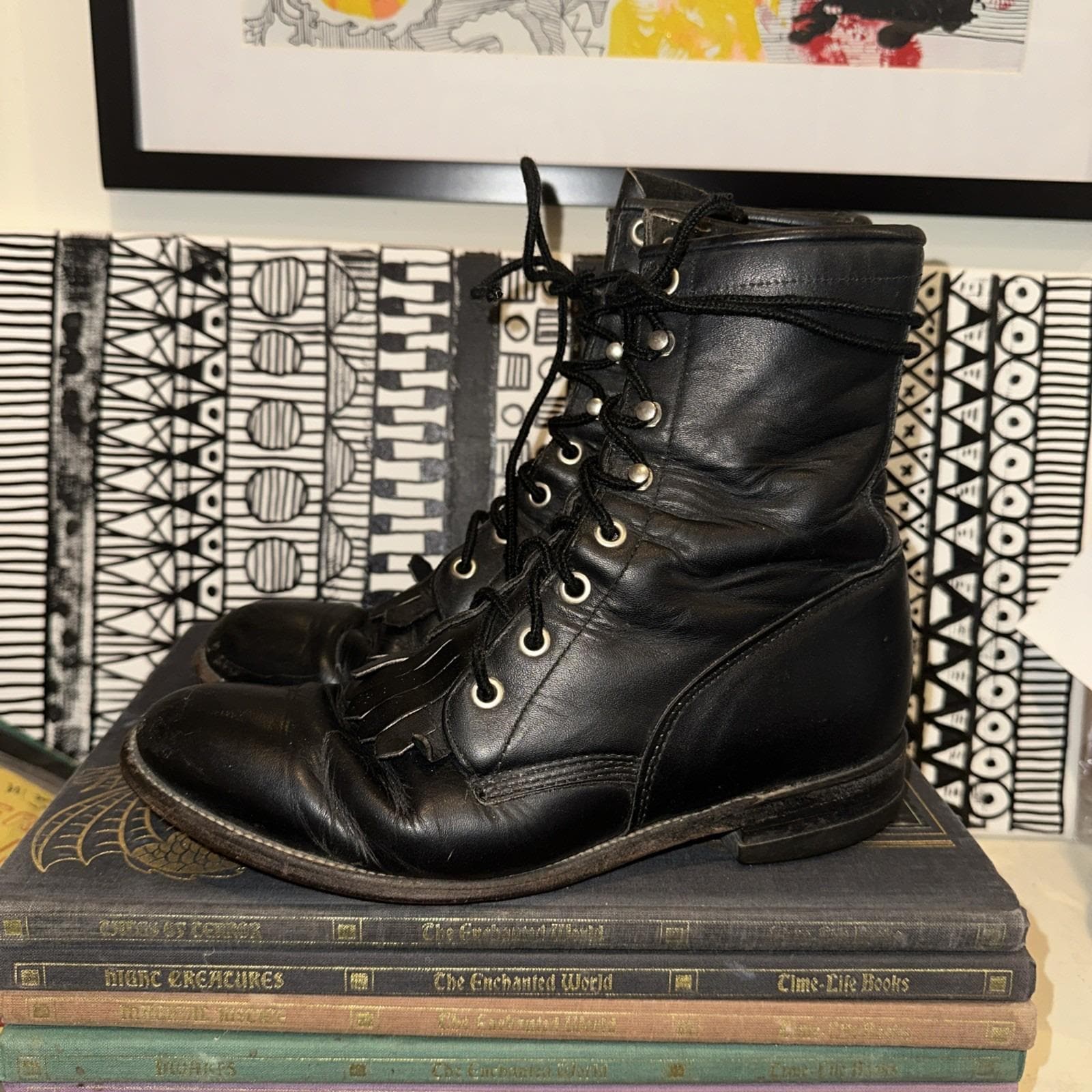 Vintage Combat Boots Womens - Etsy