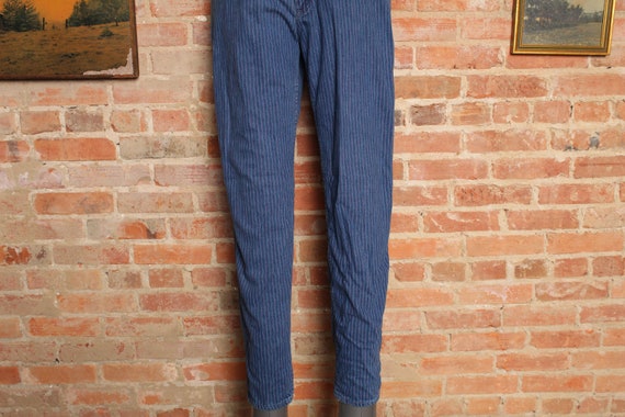 Vintage 80s Stripped Lee Jeans -SZ 28-Made in the… - image 4