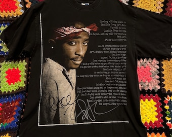Vintage 2pac Shirt 2XL 90s