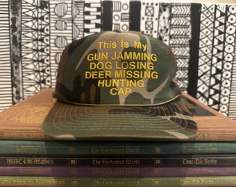 Vintage 90s Camo Hunter Trucker Hat