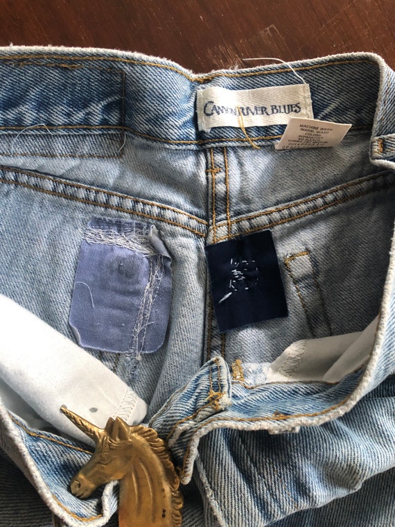 Vintage 90s Canyon River Blue Jeans-Light Wash-SZ… - image 8