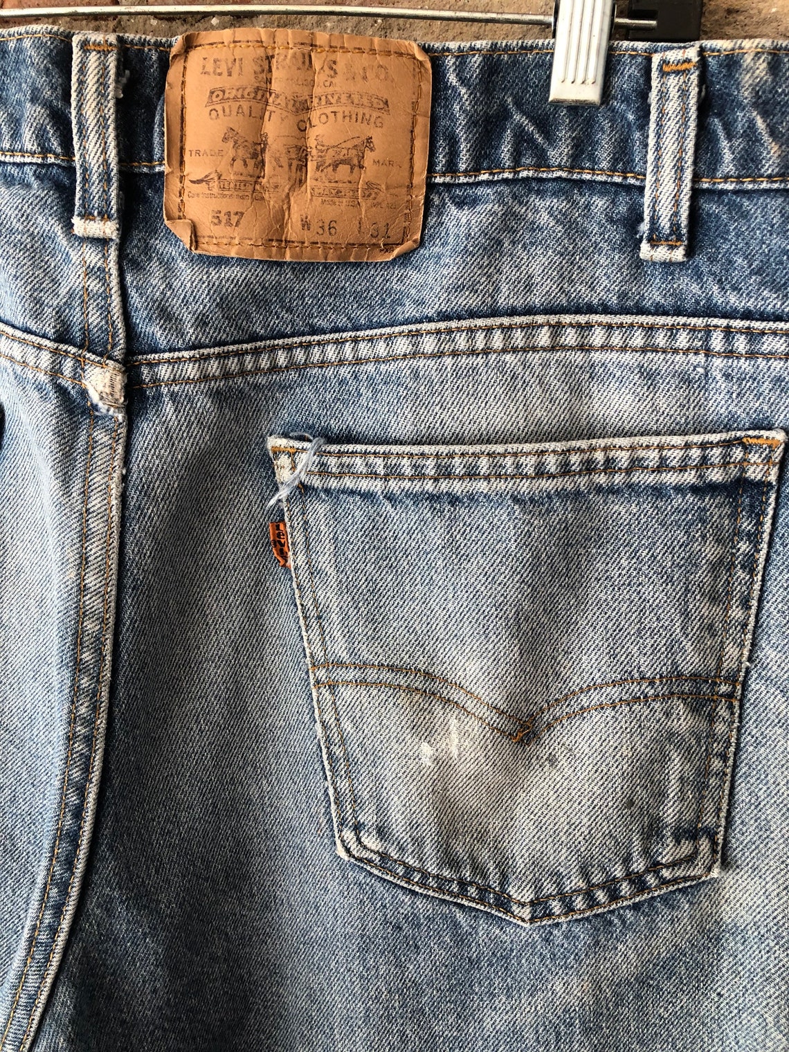 Vintage 517 Levis Orange Tab 70s/80s made in USA Size 36 - Etsy