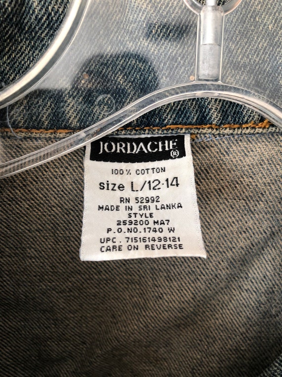 Vintage Jordache Jeans Jacket 90s XS - image 5