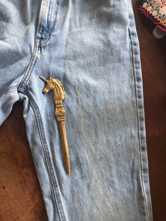 Vintage 90s Canyon River Blue Jeans-Light Wash-SZ… - image 9