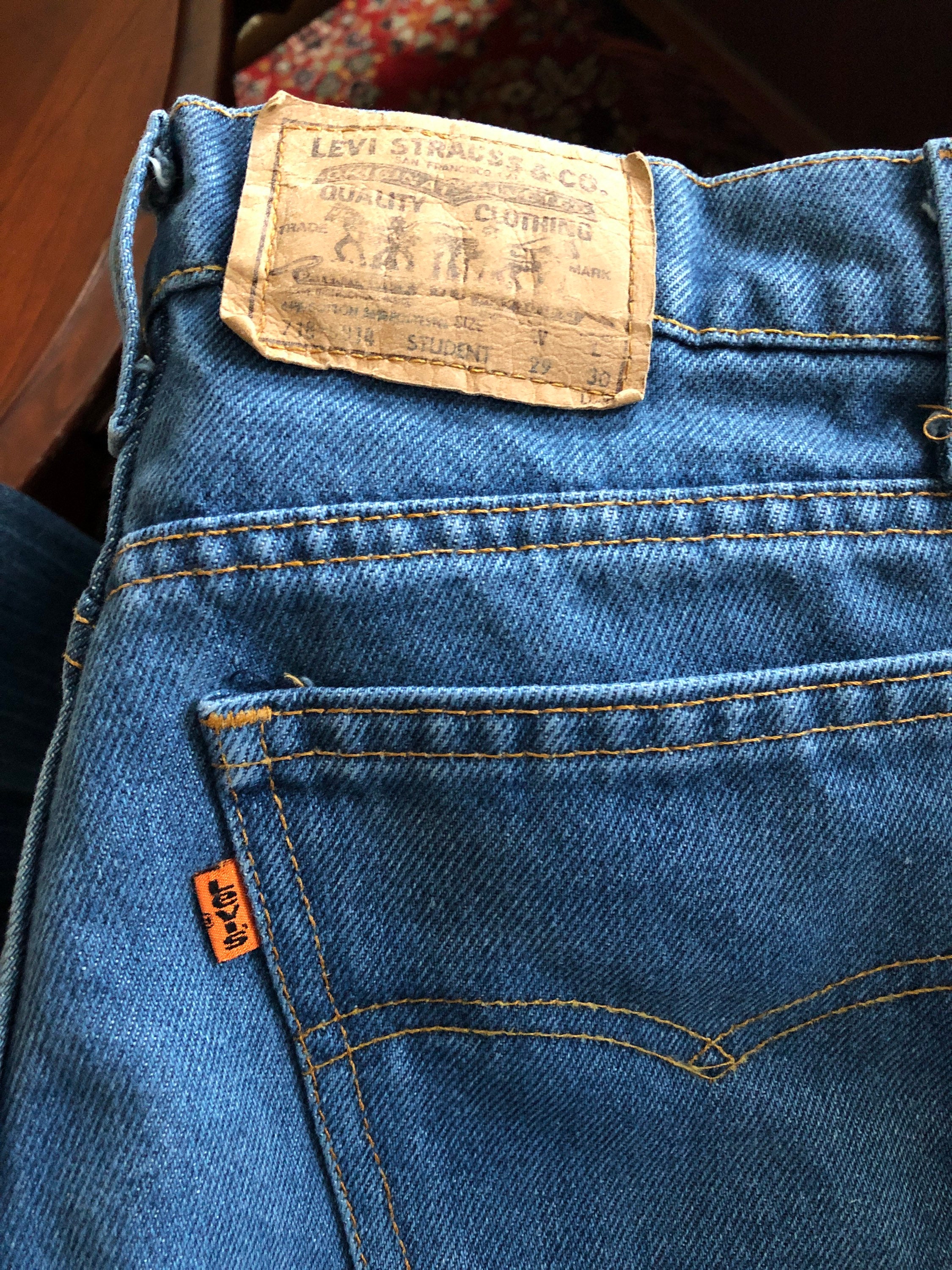 Vintage 70s/80s Levi's Orange Tab Student 575-made in the Vintage 70s/80s Levi's Orange Tab Student 575-made in the