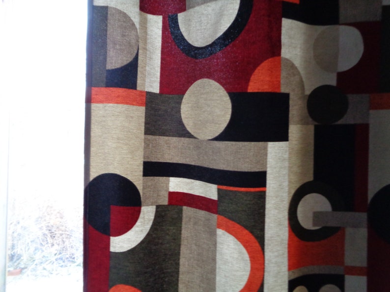 Heavyweight Cotton Table Runner Geometric Motif Table Runner Etsy