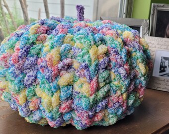 Rainbow Crochet Pumpkin Farmhouse Decorative Autumn Decorations