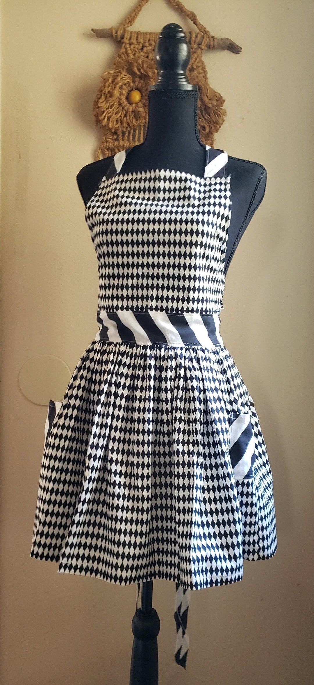 Grembiule Retrò Da Donna Con Tasche - Italia - Foto 5