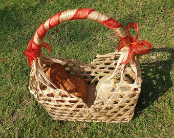 Basket,Weaving Basket, Banana Rope,Handmade,Storage,Decoration,Gift, Natural