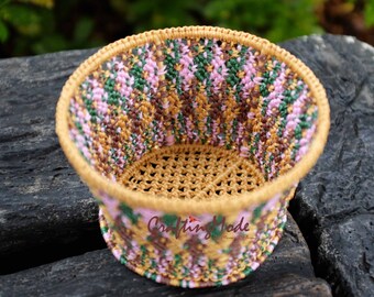 Toucan Tango Macrame Midi Basket - Multi