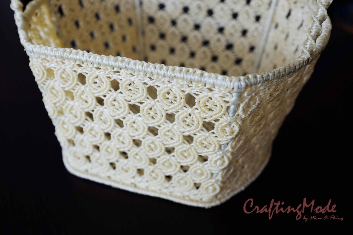Small Sz. Macrame Basket Ropehandmade in Ivory Colors - Etsy