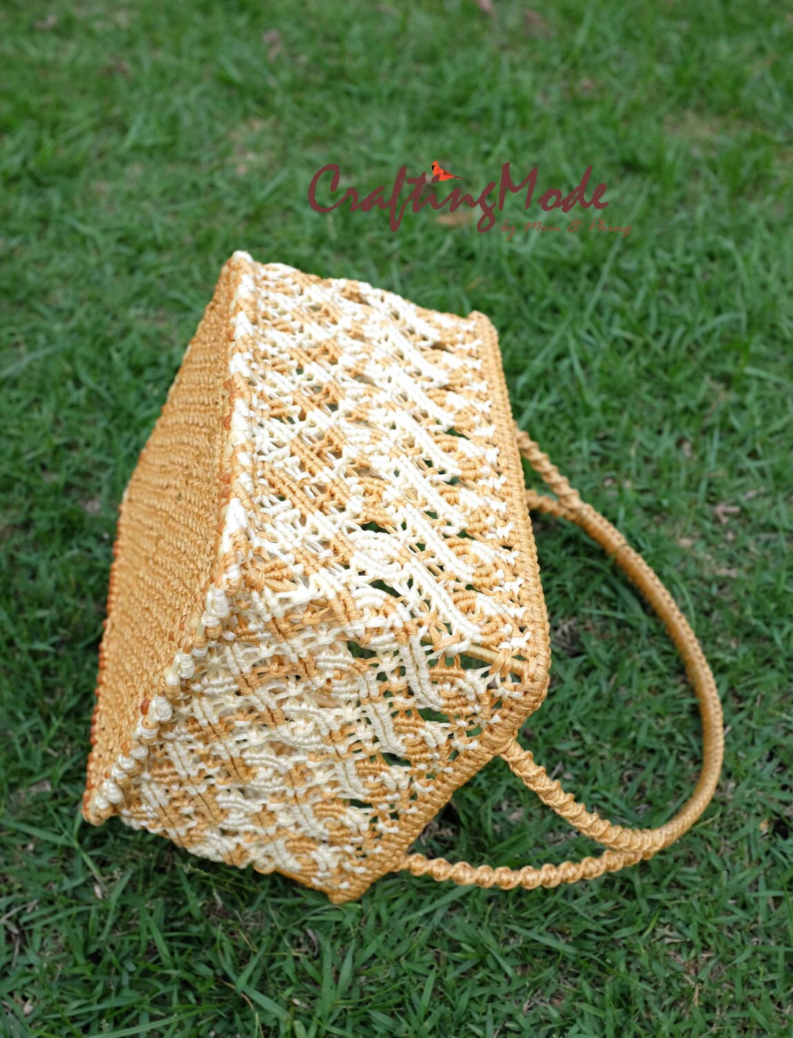 Macrame Baskethandmademedium Sizenatural Color ivory and Etsy