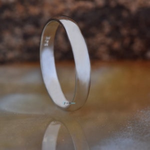 Unisex 14K Thin wedding band , Classic Solid Gold Men&#39;s Wedding Ring, Matching Gold Ring, His and Hers Rings, Stacking Gold Rings