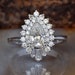 Ricky Bravo reviewed 1 Carat Diamond engagement ring vintage-Promise ring-Pear shaped diamond engagement ring-Estate engagement ring-Gatsby ring-Platinum ring