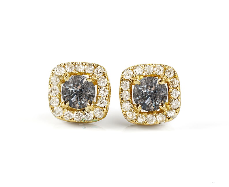 salt pepper diamond earrings
