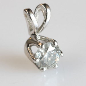 Diamond Pendant 0.30 Carats-white Gold Necklace 14k-art Deco Necklace ...