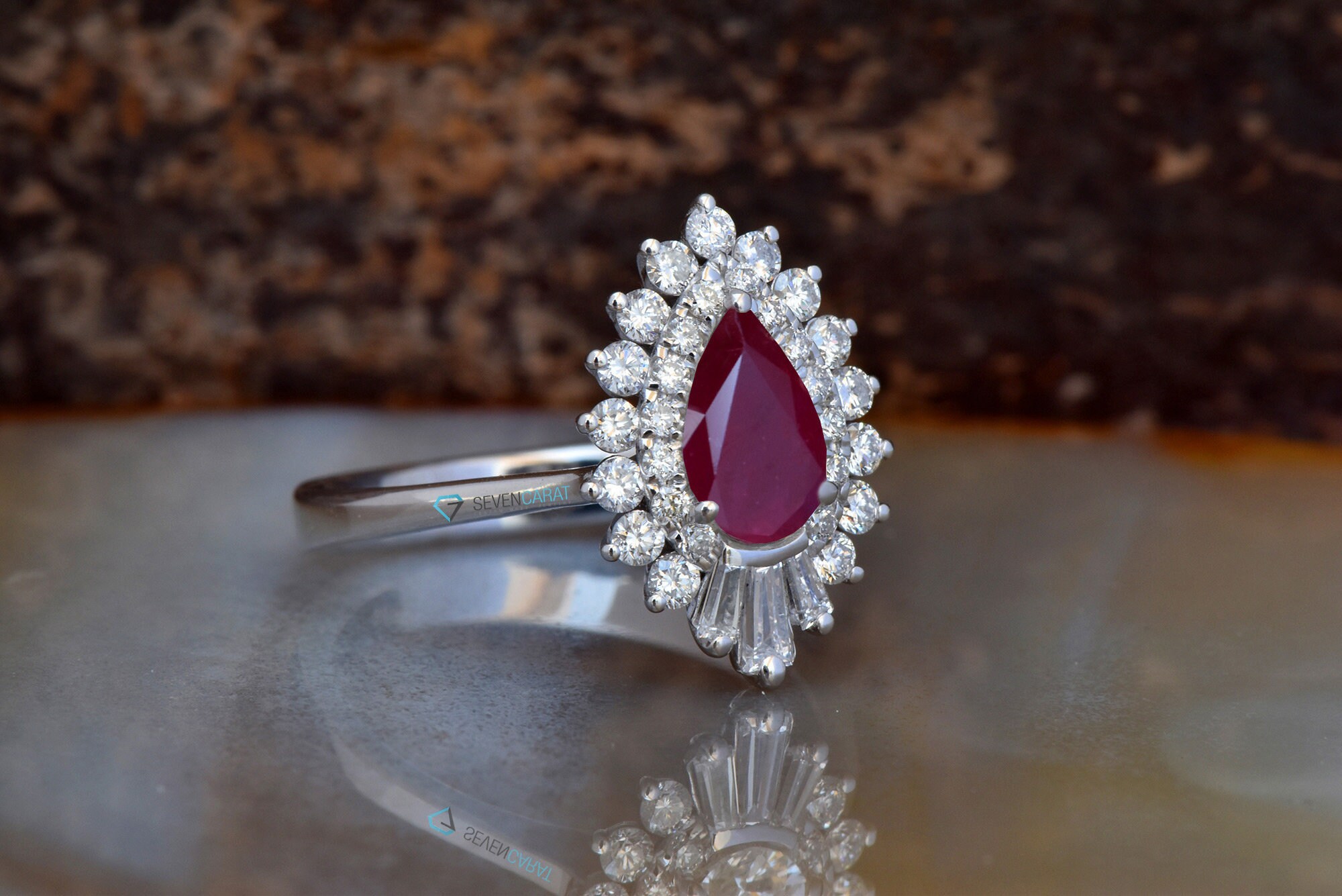 Ruby Rings for Womenruby Promise Ringruby Engagement Etsy