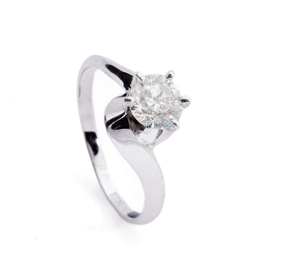 Anillo de diamante solitario-Anillo de compromiso-Anillo solitario