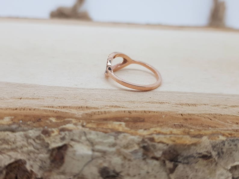 Art nouveau ring-Diamond Ring Diamond Oval Ring-14k rose gold ring Fashion jewelry Gold Statement Ring-Minimalist ring-Micro pave band image 10