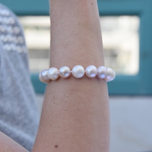 Pearl bracelet-Wedding Freshwater Pearl Bracelet-Beaded bracelet-Bridal Jewelry-Anniversary gift-Birthday present-Art deco bracelet-For her image 5