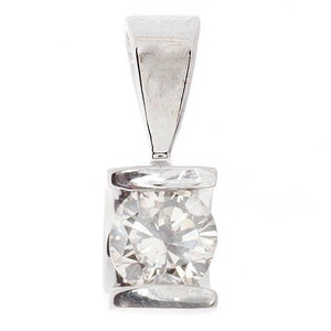 Diamond Pendant 0.70 ct-White Gold Pendant 14K-Gold Diamond Pendant-Women Jewelry-for her-Anniversary gift-Holidays present-Diamond necklace image 3