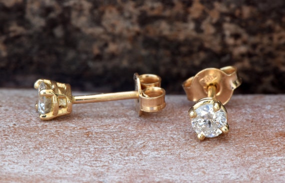 0.50ct Diamond Stud Earrings gold Earrings solid Gold Earrings