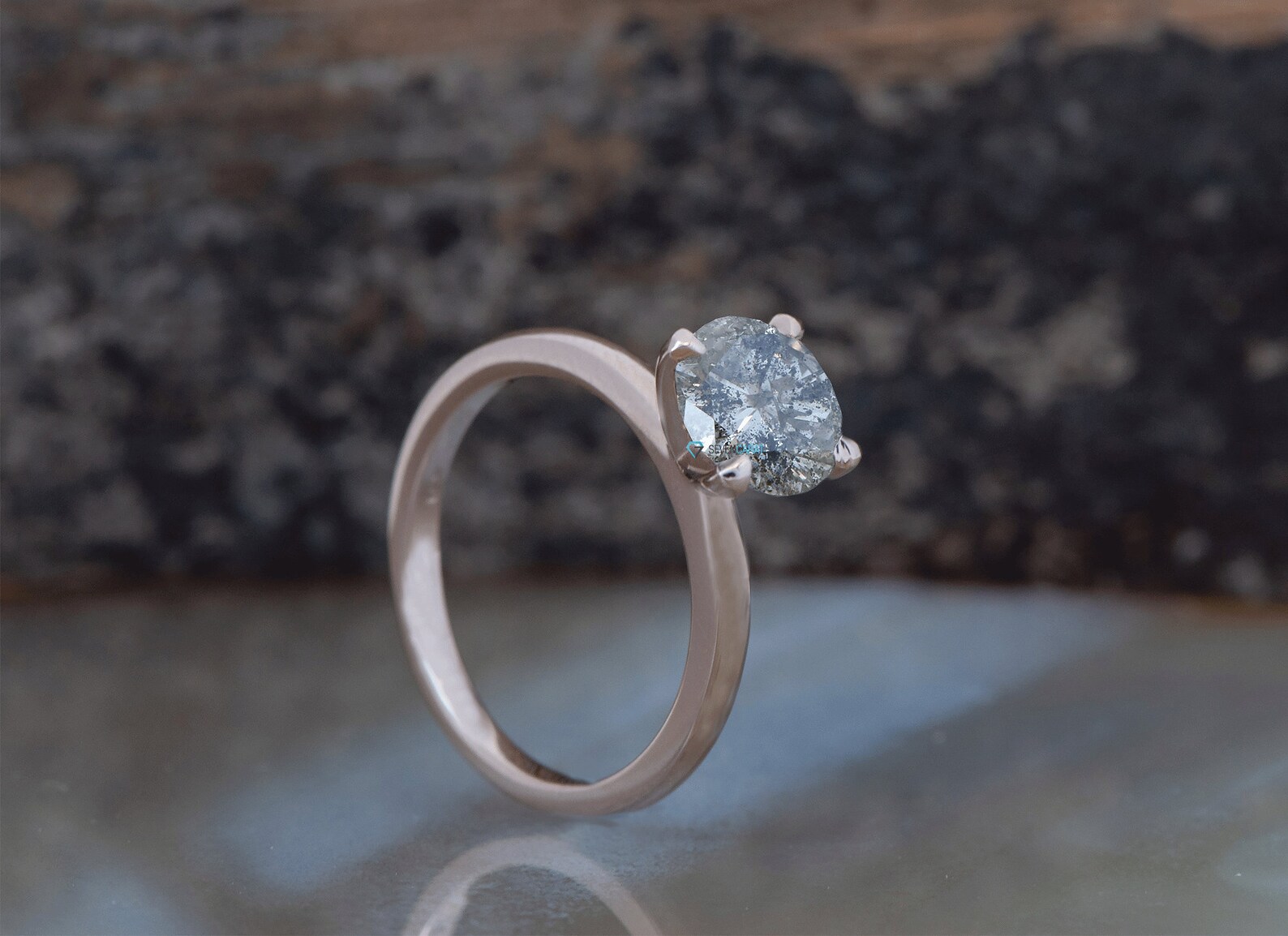 Dainty Diamond Engagement Ring 2ct Engagement Ring Art Deco - Etsy