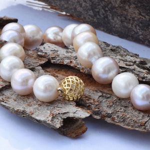 Pearl bracelet-Wedding Freshwater Pearl Bracelet-Beaded bracelet-Bridal Jewelry-Anniversary gift-Birthday present-Art deco bracelet-For her image 3