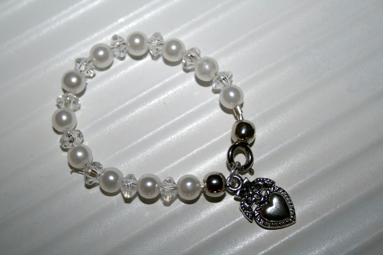 Pearl Baby bracelet baby gift baptism bracelet baby girl Etsy