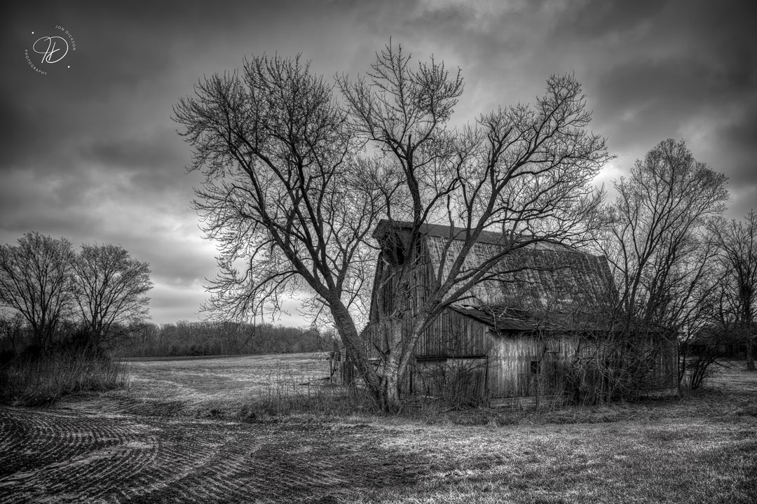 Old Barn Canvas Art, Barn Wall Art, Abandoned Art, Canvas Barn Print