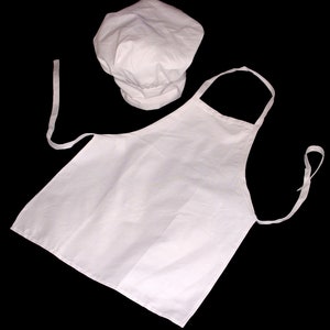 Chef Apron Hat Cooking Sets Child Size 2-10 Years image 2