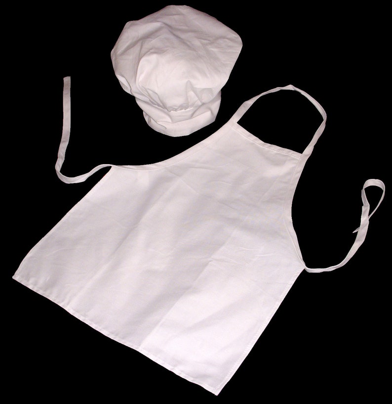 Chef Apron Hat Cooking Sets Child Size 2-10 Years image 2