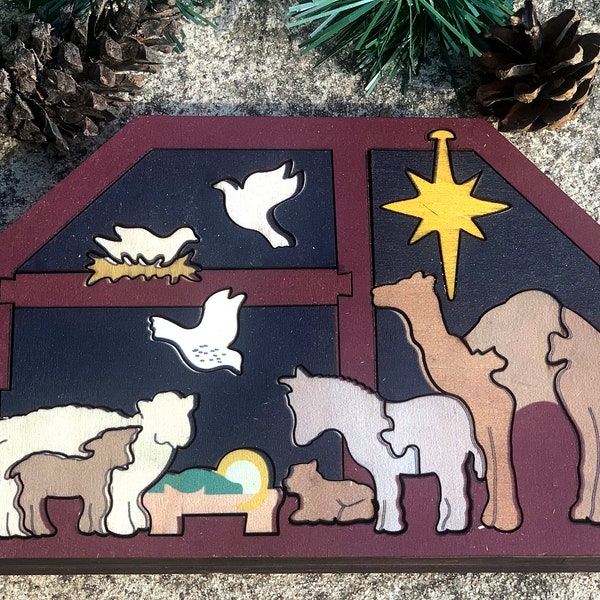 Nativity Puzzle - Etsy