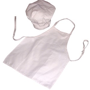 Chef Apron Hat Cooking Sets Child Size 2-10 Years
