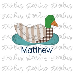 Personalized Duck Name Sublimation Transfer - Duck Name Sublimation Transfer - Ready to Press - Boy Duck Transfer