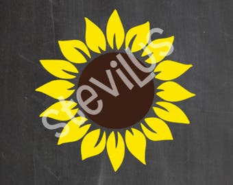 Download Sunflower car decal | Etsy