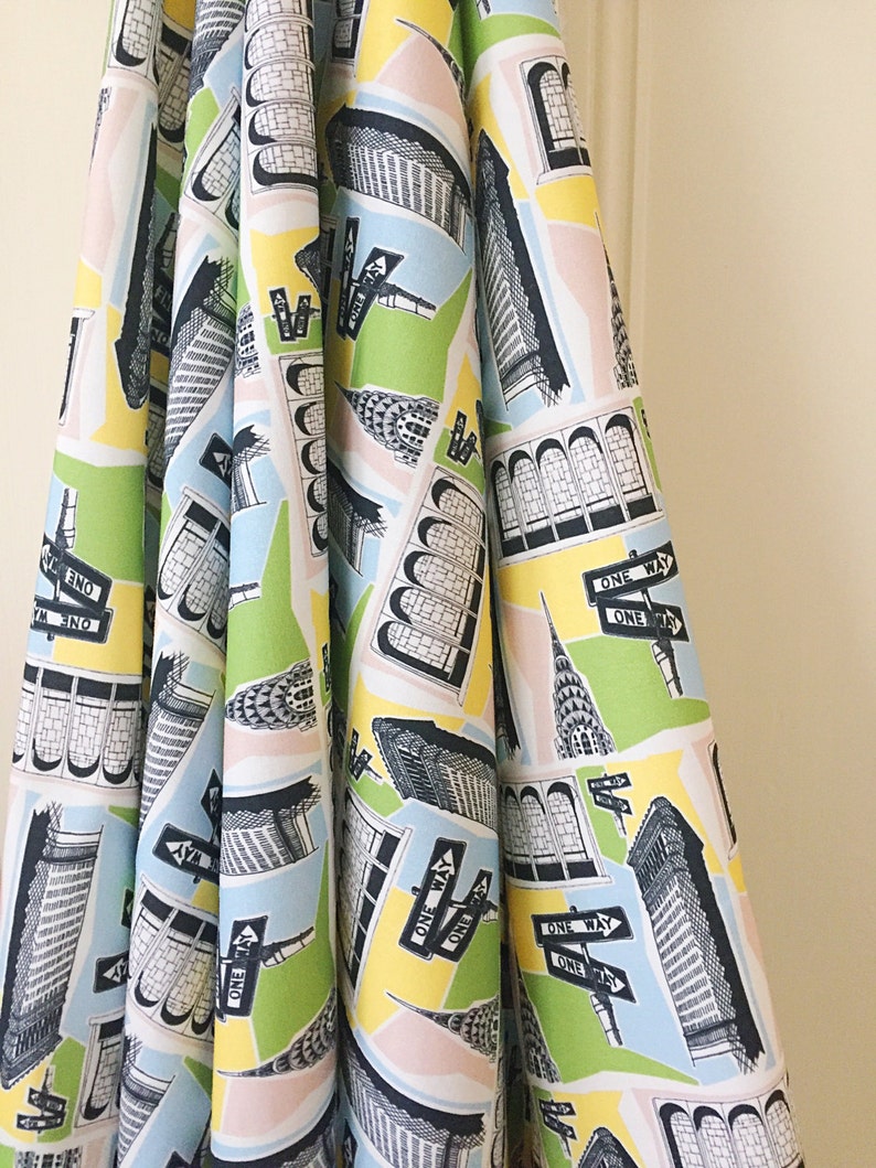 Fabric by the Metre NYC New York Fabric New York Etsy UK