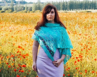 AC/GT Crochet Wrap - Shawl / Science / STEM / dna / Biology / Chemistry / English