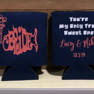 Conjunto de Kozies personalizados para noivos Phish
