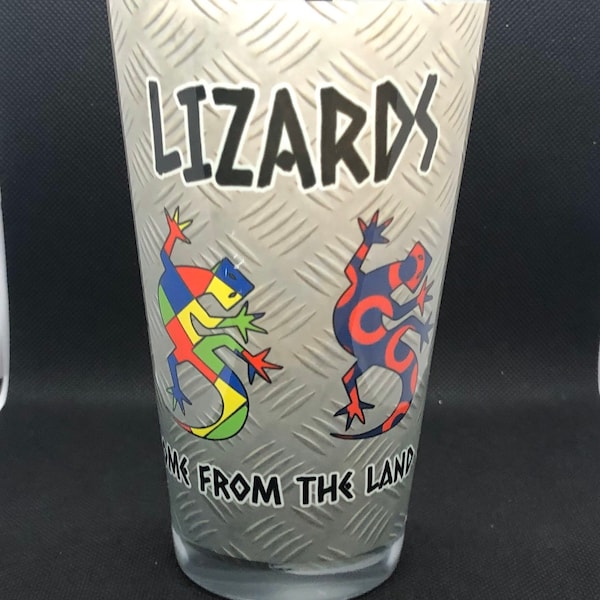 Phish Lizards Pint Glass