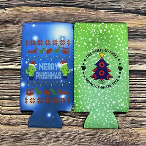 Phish Christmas Slim Koozie