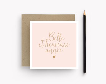 Greeting card french quote