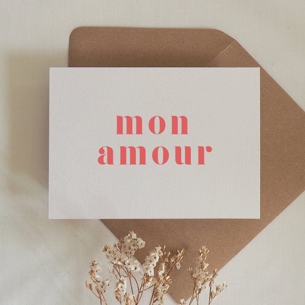 Carte de Saint-Valentin - Mon Amour