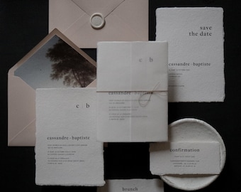 Collection Moderne - Échantillon faire-part papier artisanal